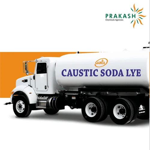 Prakash chemicals agencies Gujarat Caustic soda lye, NaOH, ln Tanker load, brand offered - GACL