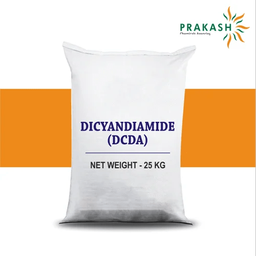 Prakash chemicals agencies Gujarat Dicyandiamide,C2H4N4 ,25 kgs HDPE bags